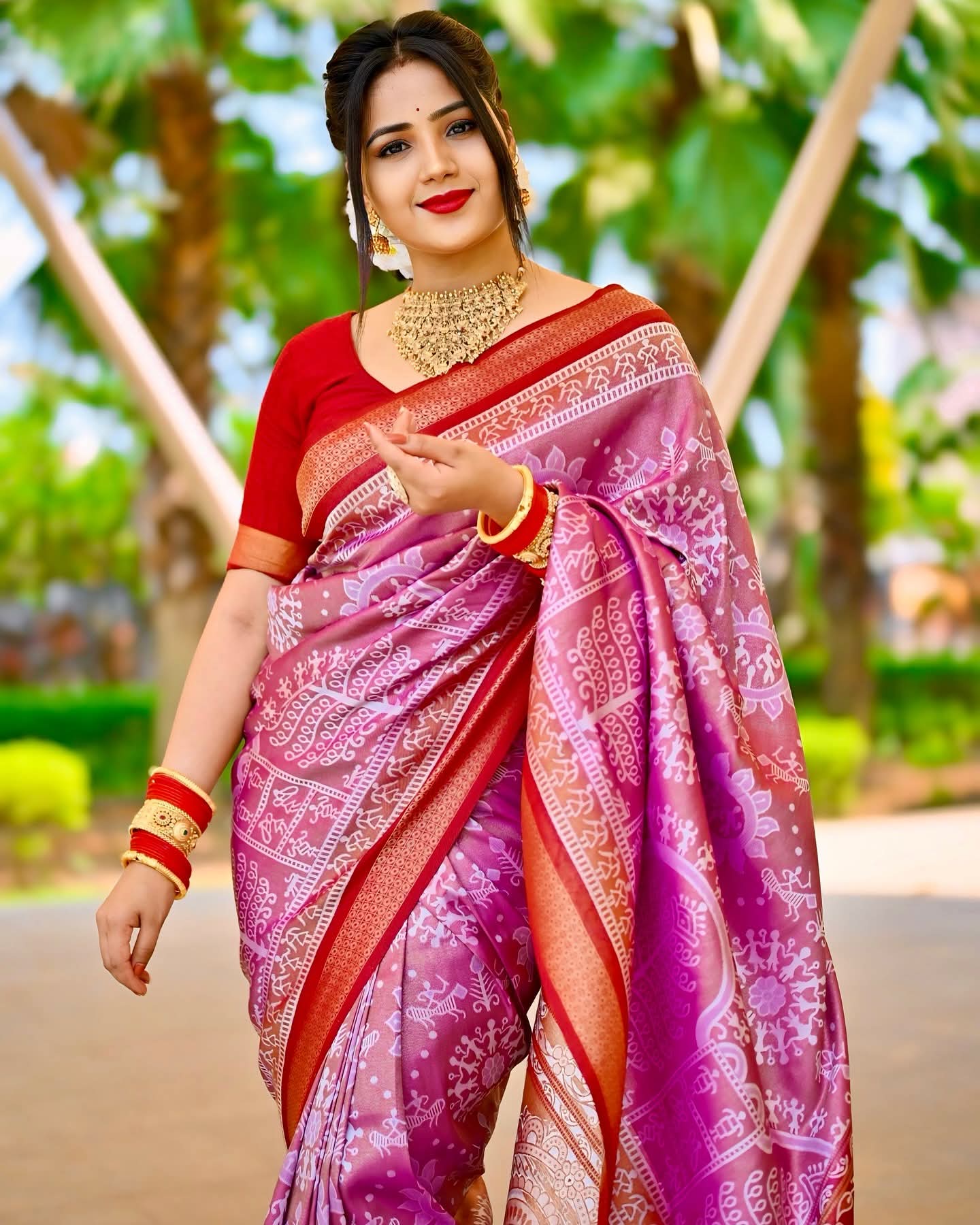 SAMBALPURI DESIGN BANGLORE SILK SAREE